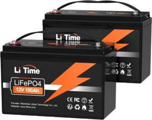 11. LiTime 12V 100Ah LiFePO4 Lithium Golf Cart Battery