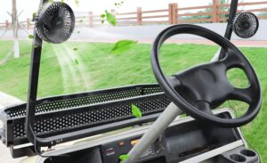 4. Roykaw Portable Golf Cart Fan
