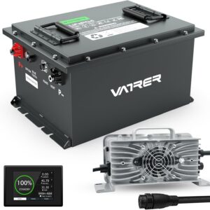 6. VATRER POWER 36V 105Ah LiFePO4 Golf Cart Battery