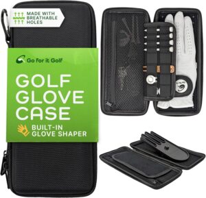 4. Golf Glove Holder Case with Glove Shaper