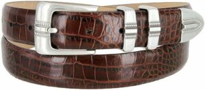 4. BS8216 Italian Calfskin Genuine Leather Designer Golf Dress Belt