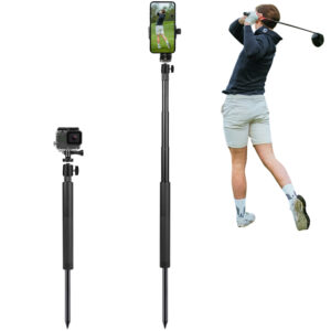 6. Golf Monopod Selfie Stick with Ground Spike Stake