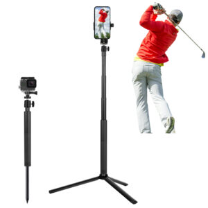 5. Golf Tripod Selfie Stick with Ground Spike Stake