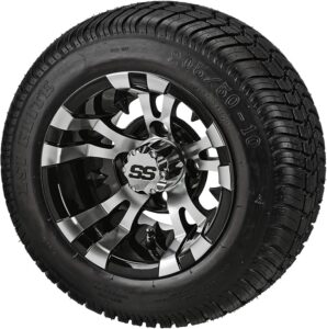 1. RM Cart 10" Golf Cart Tires and Wheels Combo