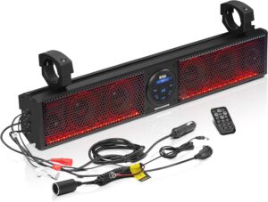 2. BOSS Audio Systems BRT26 RGB Sound Bar Golf Cart