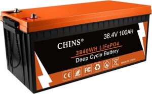 4. CHINS 36V LiFePO4 Lithium Battery for Golf Cart