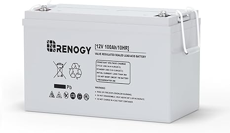 6. Renogy Deep Cycle AGM 12 Volt 100Ah Battery