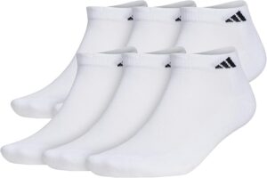 3. adidas Men's Athletic Cushioned Low Cut Socks